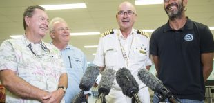 Sailors rescued by cruise ship back home
